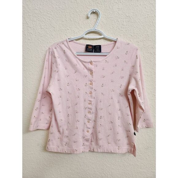 Route 66 Floral Baby Pink Cardigan - Picture 2 of 4